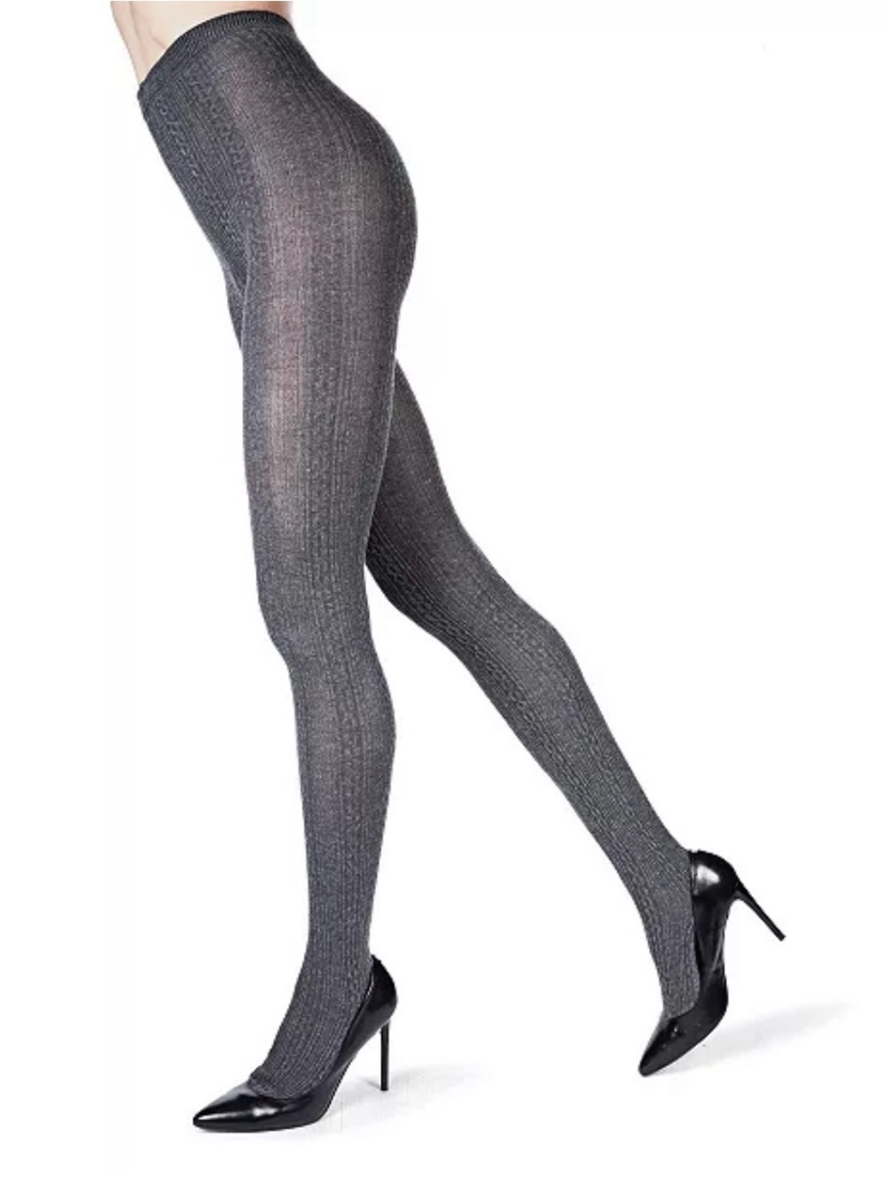 MeMoi Women's Gray Heather Sweater Tights